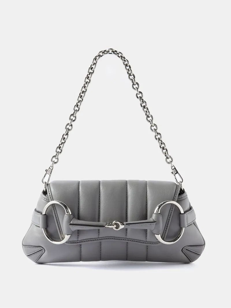 Cuero | Horsebit Small Padded-Leather Shoulder Bag