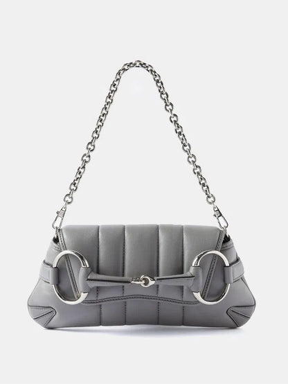 Cuero | Horsebit Small Padded-Leather Shoulder Bag