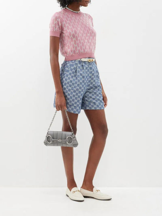 Cuero | Horsebit Small Padded-Leather Shoulder Bag