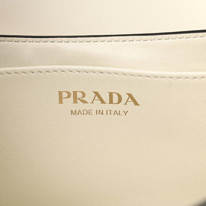 Cuero | White Brushed Leather Shoulder Bag