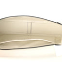 Prada White Brushed Leather Shoulder Bag