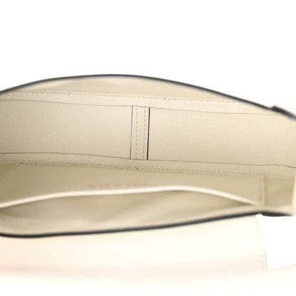 Cuero | White Brushed Leather Shoulder Bag