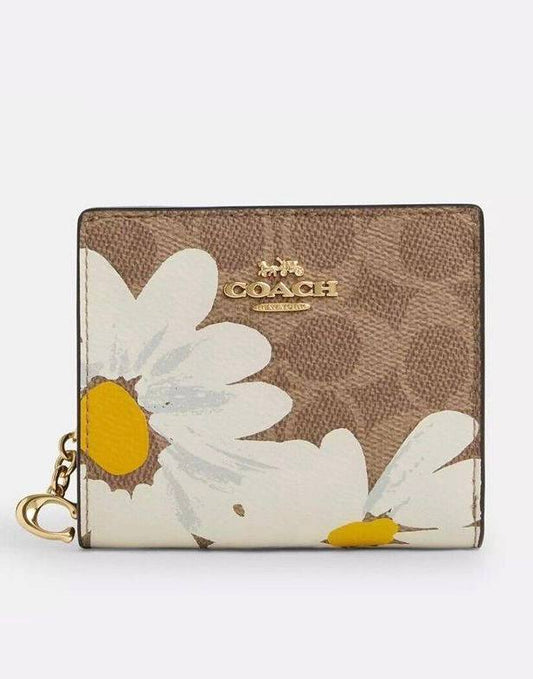 Cuero | Original Snap Wallet In Signature Canvas With Floral Print