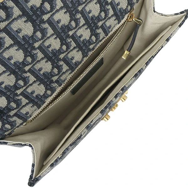 Cuero | Oblique Canvas and Leather Flap Chain Bag