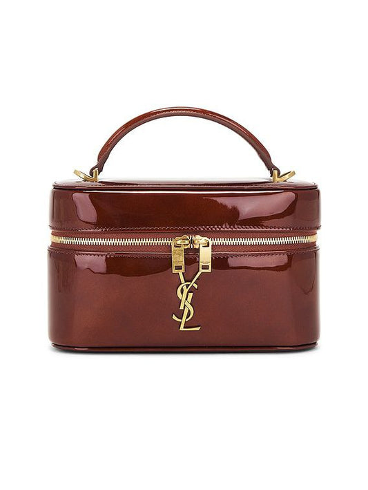 Cuero | Gaby Vanity Bag in Patent Leather