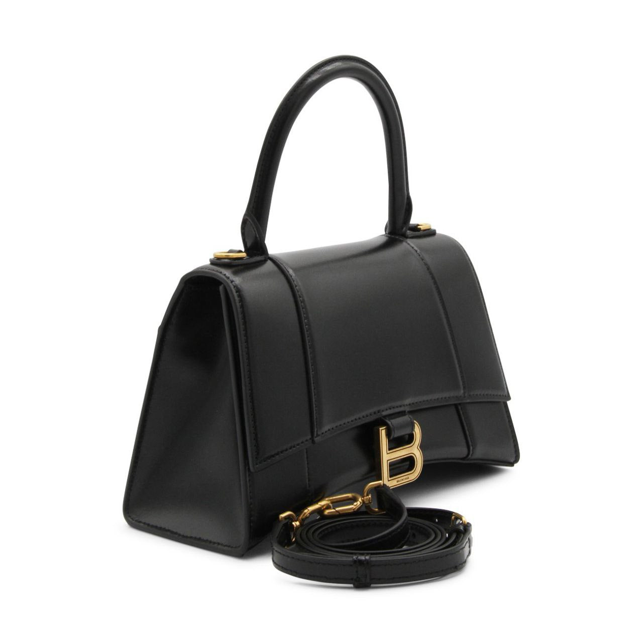 Cuero | Hourglass Small Handbag Box in Black