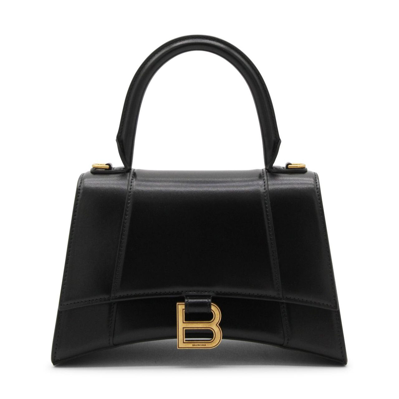 Cuero | Hourglass Small Handbag Box in Black