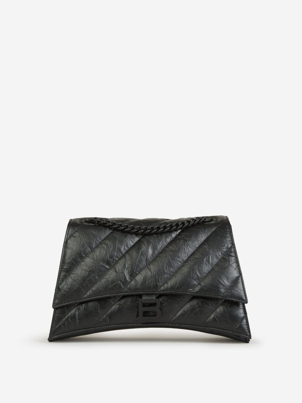 Cuero | Medium Crush Quilted Leather Shoulder Bag