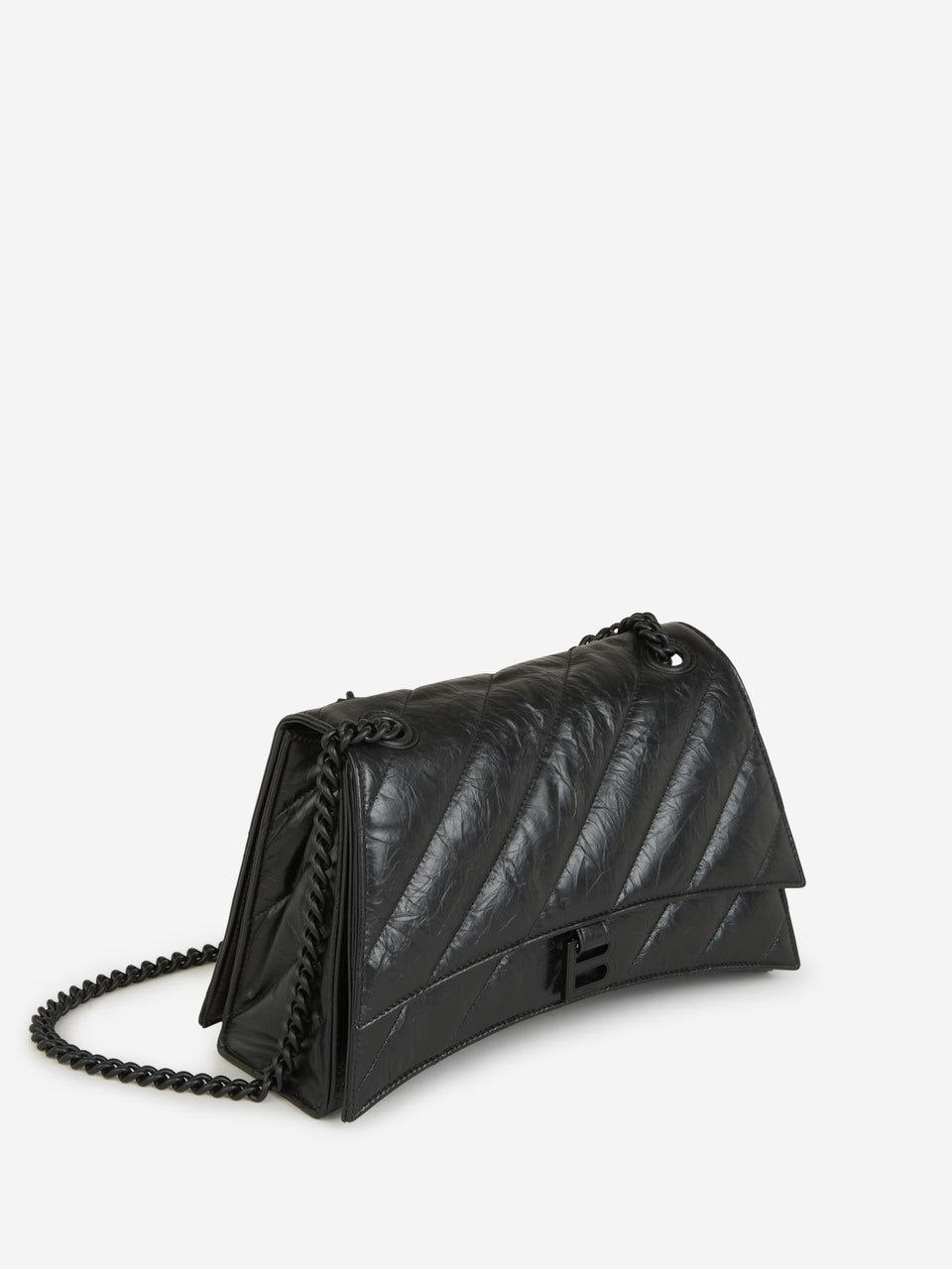 Cuero | Medium Crush Quilted Leather Shoulder Bag