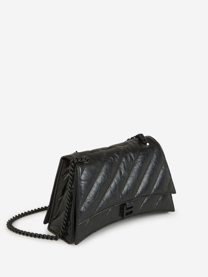 Cuero | Medium Crush Quilted Leather Shoulder Bag