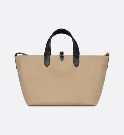 Cuero | Medium Toujours Bag Beige and Black Graffiti Printed