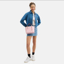 Coach Mollie Tote Bag 25 In Signature Canvas Baby Pink