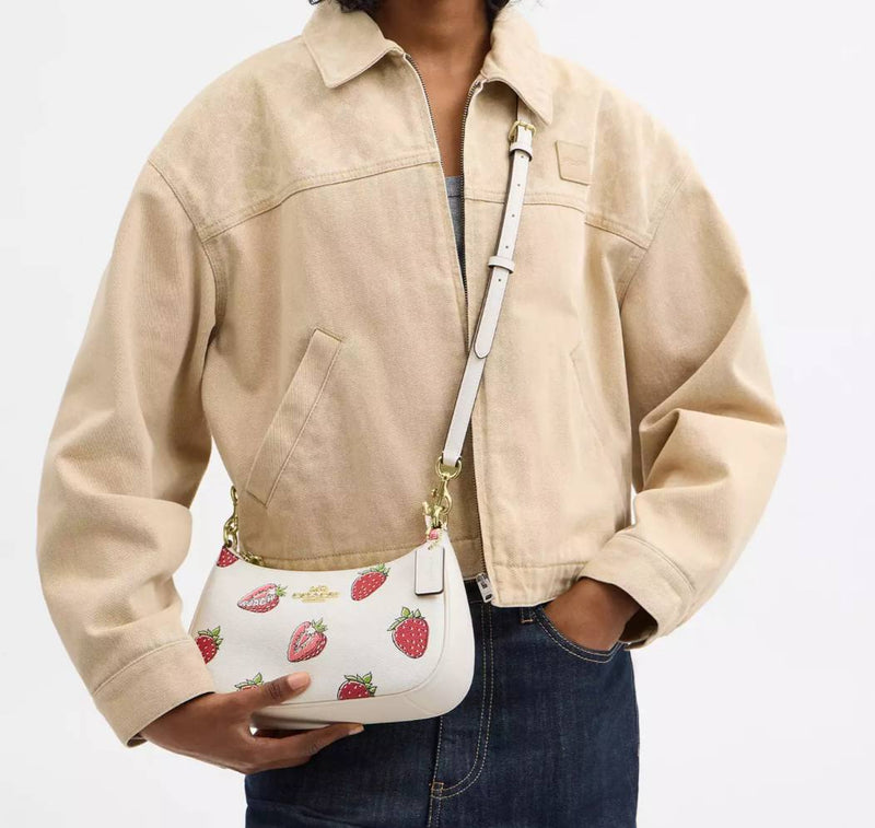 Cuero | Teri Shoulder Bag With Strawberry Print 🍓