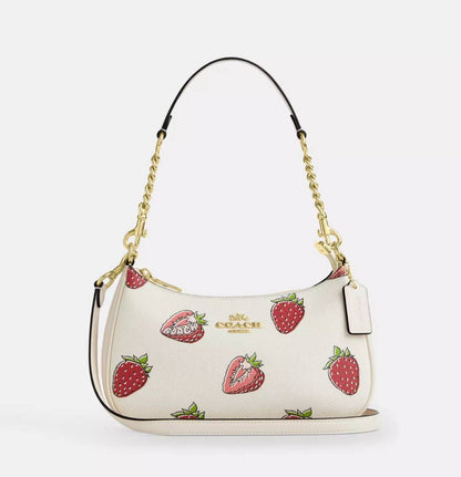 Cuero | Teri Shoulder Bag With Strawberry Print 🍓