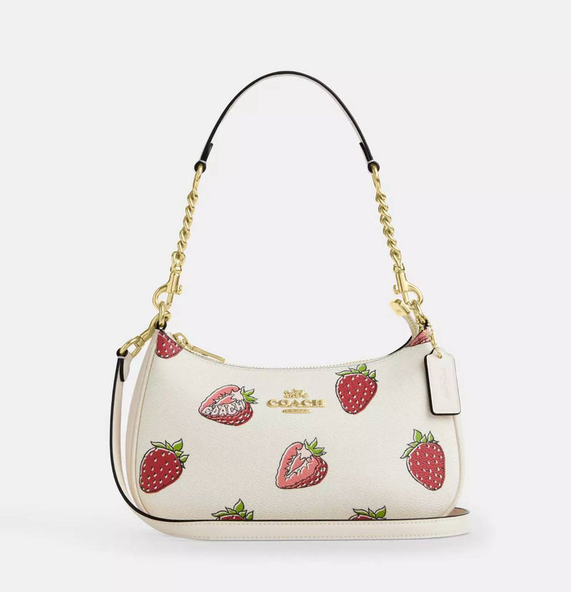 Cuero | Teri Shoulder Bag With Strawberry Print 🍓