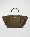 Demellier The Midi New York Grain Ecru Stitching