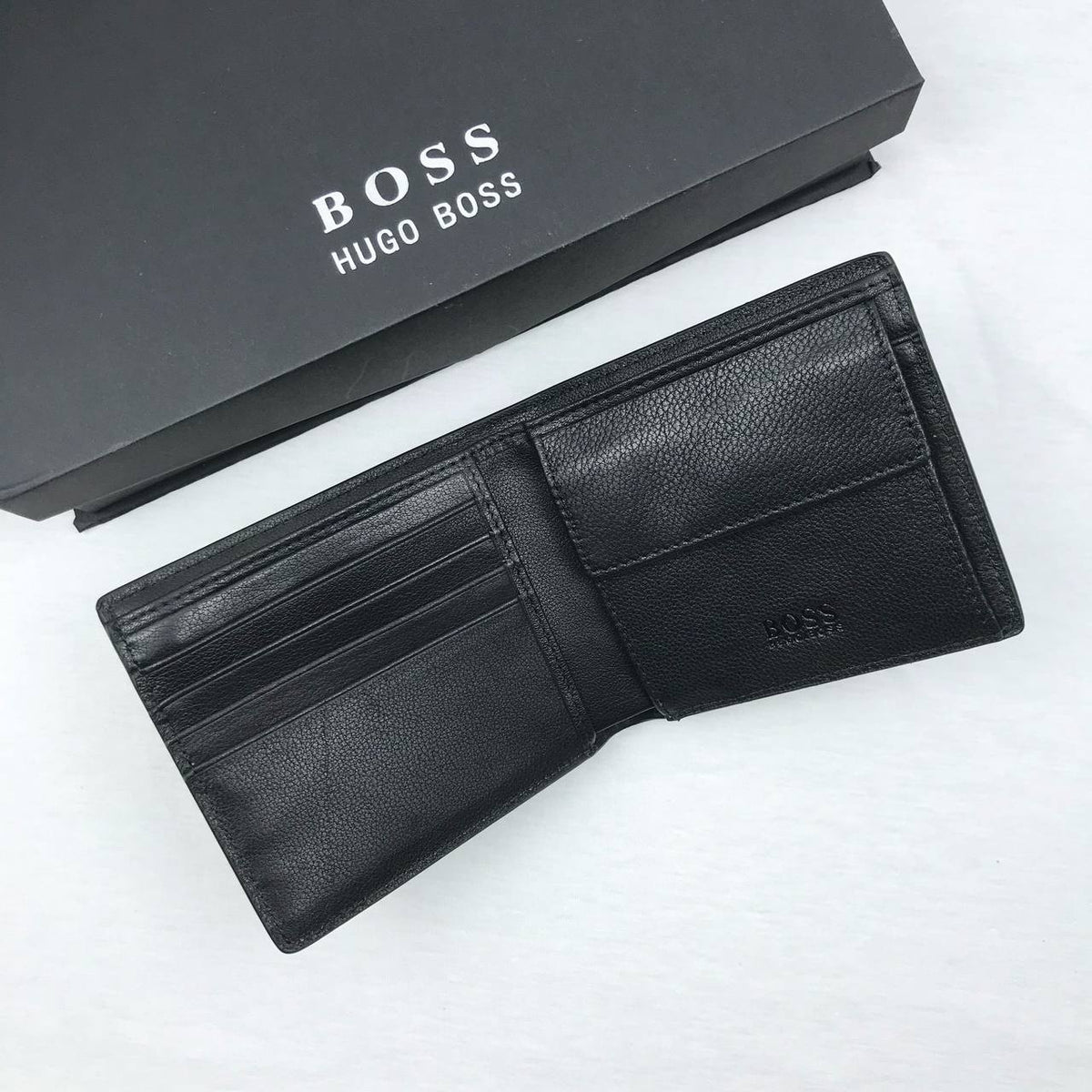 Cuero | Hugo Boss Leather Wallet Set For Men