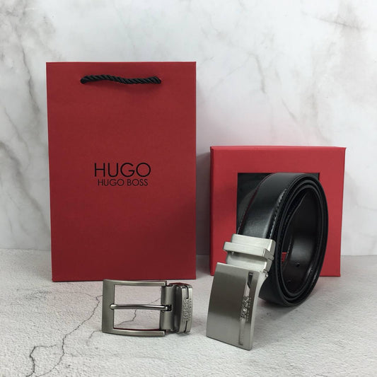 Cuero | Hugo Boss Leather Belt Set For Men