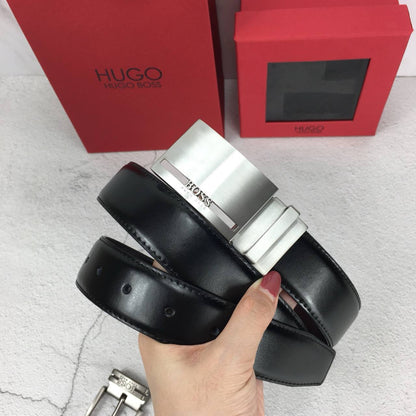 Cuero | Hugo Boss Leather Belt Set For Men