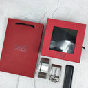 Hugo Boss Leather Belt Set For Men