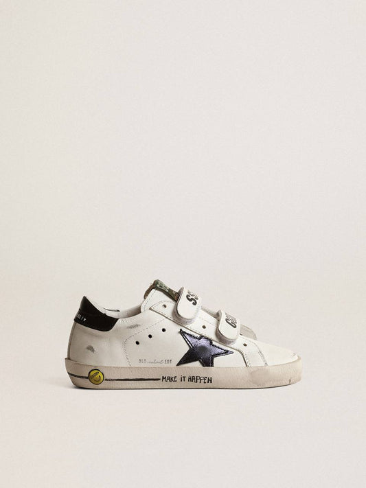 Cuero | Old School Young with metallic leather star and black heel tab