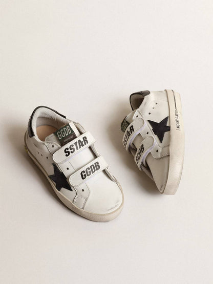 Cuero | Old School Young with metallic leather star and black heel tab