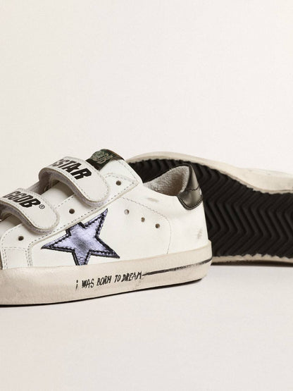 Cuero | Old School Young with metallic leather star and black heel tab