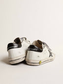 Old School Young with metallic leather star and black heel tab