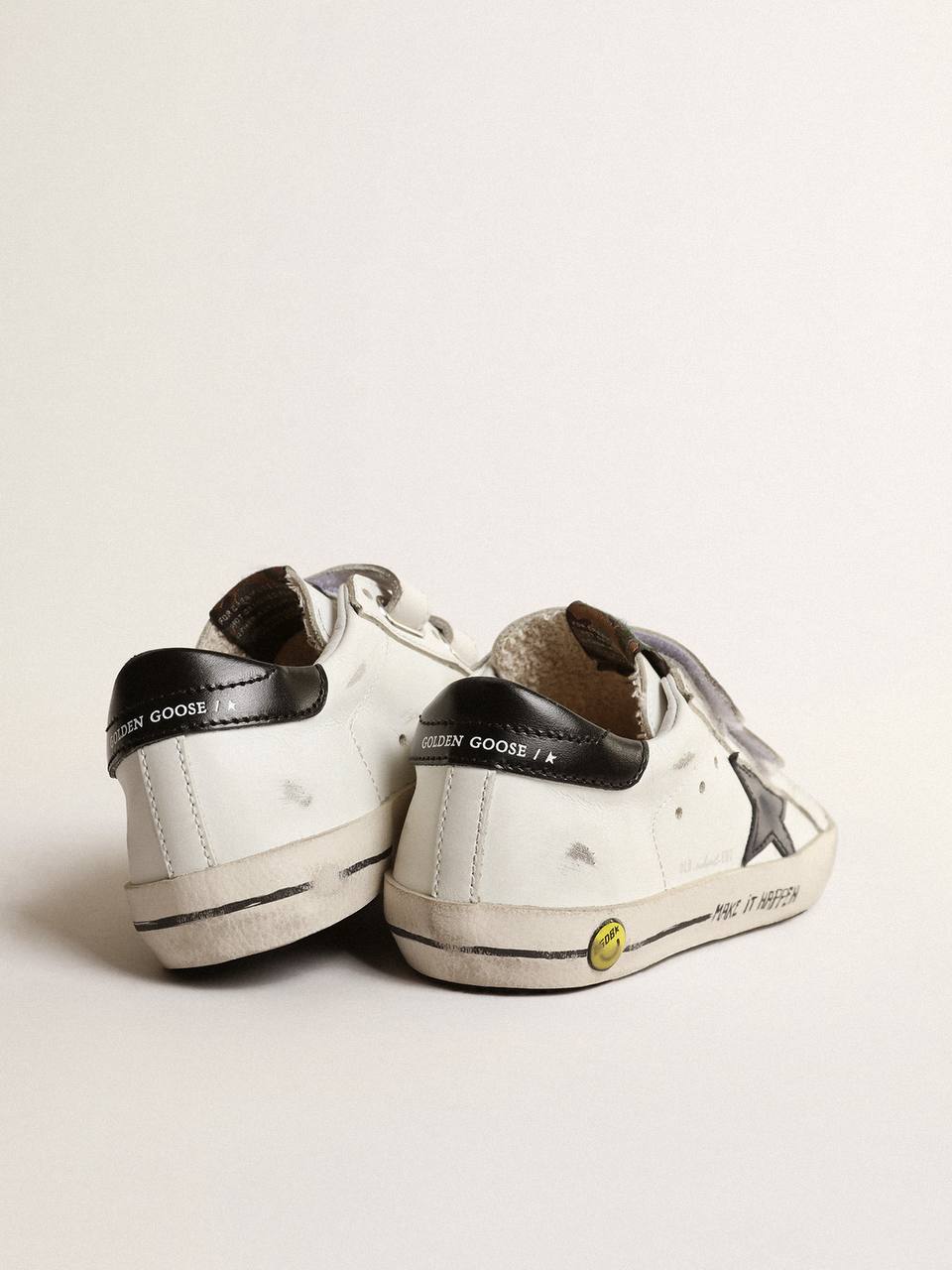 Cuero | Old School Young with metallic leather star and black heel tab