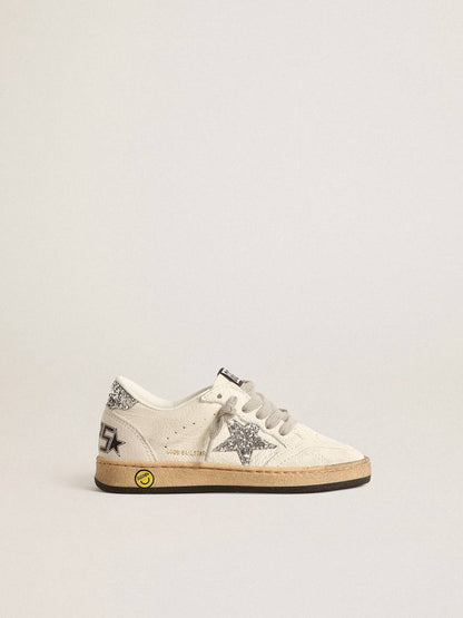 Cuero | Young Ball Star in nappa with silver glitter star and heel tab