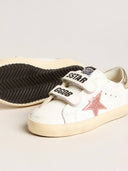 Young Old School in leather with metallic peach leather star