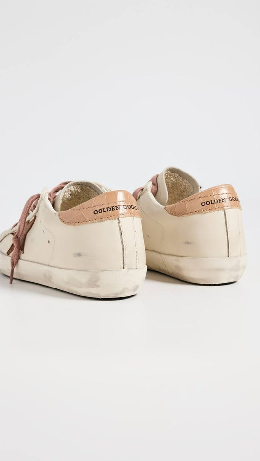 Cuero | Women's Hi Star LTD with glitter star and brown lizard-print heel tab