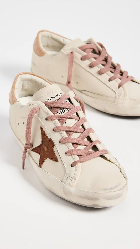 Cuero | Women's Hi Star LTD with glitter star and brown lizard-print heel tab