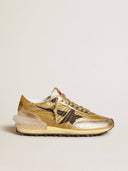 Women's Sky-Star in leather with light blue leather star and white heel tab