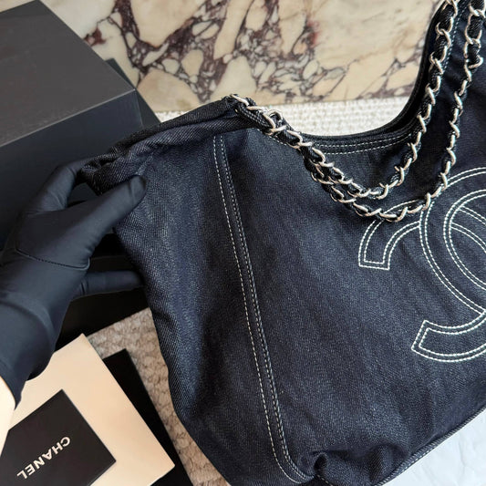 Cuero | Denim Shoulder Tote