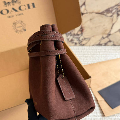Cuero | Suede Wrap Crossbody Bag