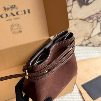 Cuero | Suede Wrap Crossbody Bag