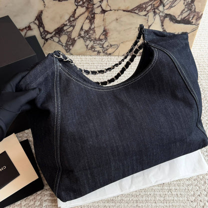 Cuero | Denim Shoulder Tote