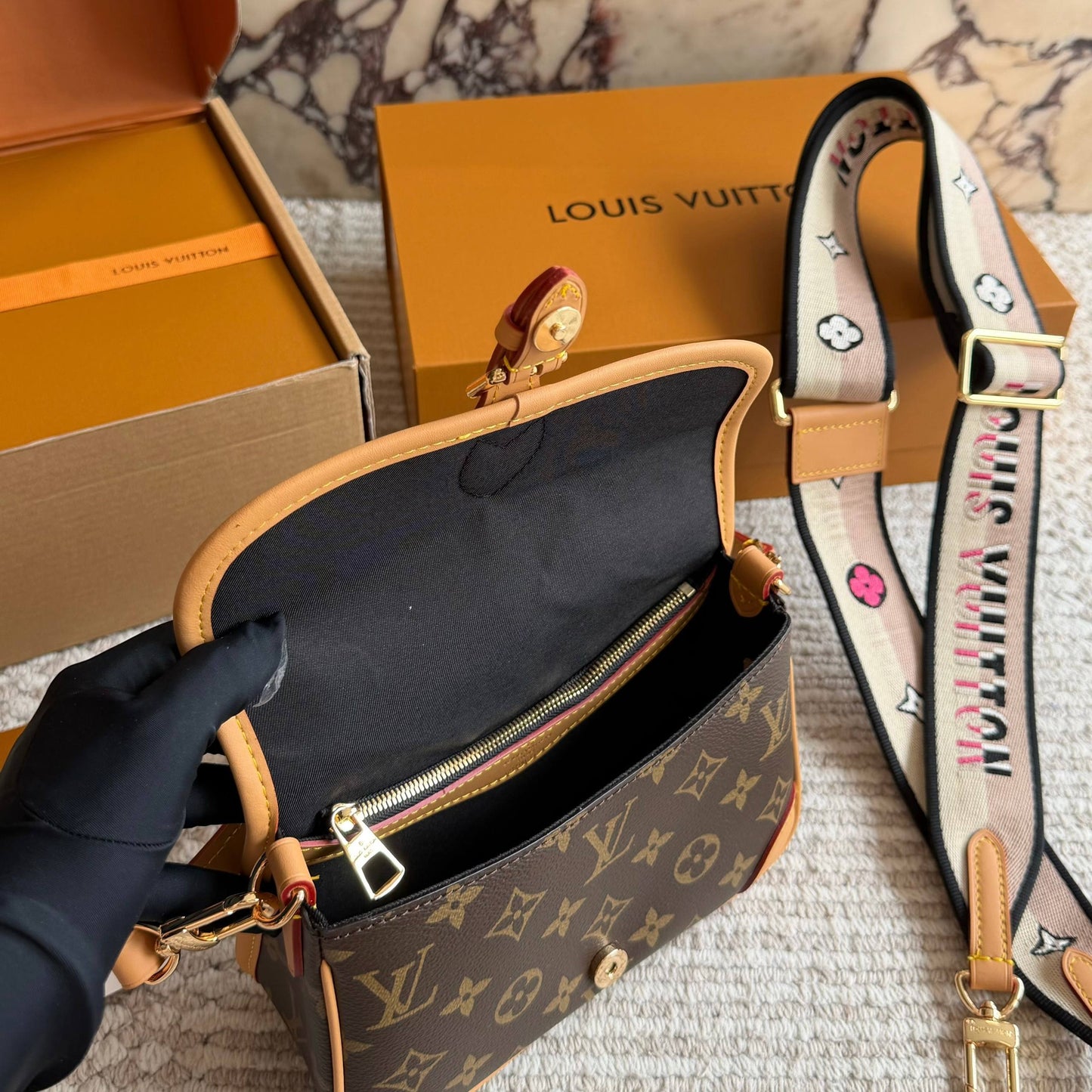 Cuero | Monogram Shoulder Bag