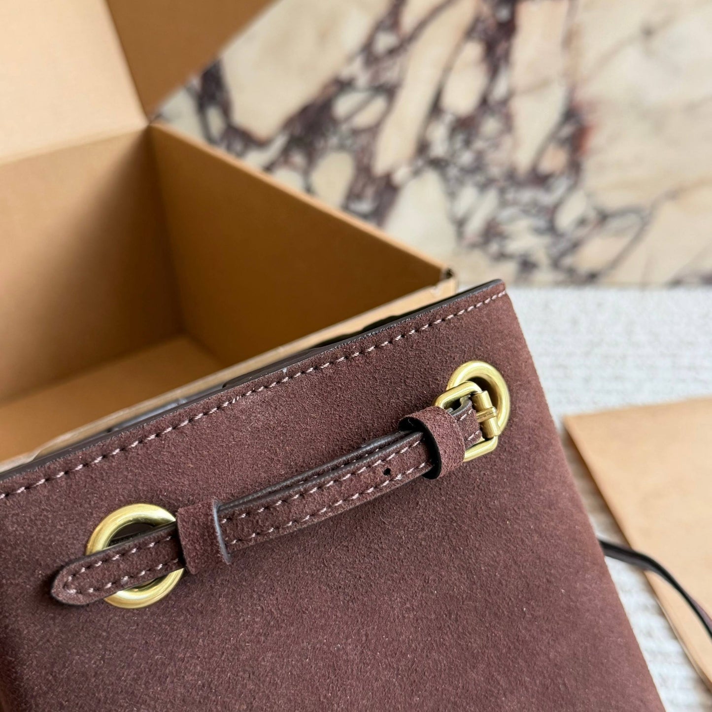 Cuero | Suede Wrap Crossbody Bag