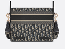 Medium Diorcamp Bag Blue Dior Oblique Embroidery