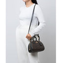 Coach Sydney Satchel Signature Brown Black