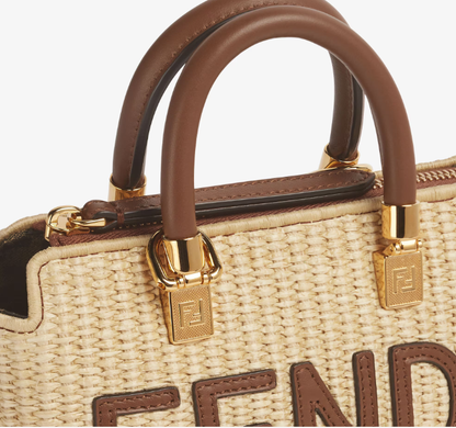 Cuero | Mini Sunshine Shopper Beige cotton fibre mini-bag