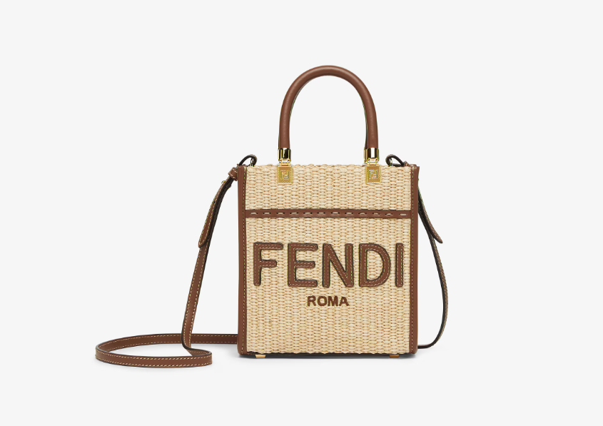 Cuero | Mini Sunshine Shopper Beige cotton fibre mini-bag